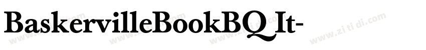 BaskervilleBookBQ It字体转换